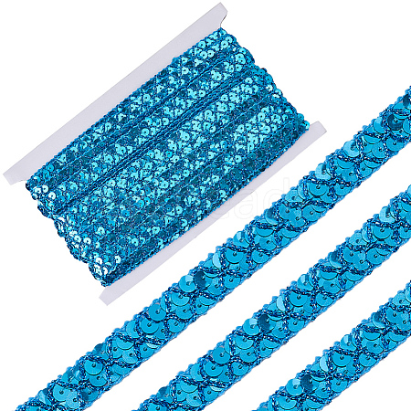 Plastic & Polyester Paillette Beads OCOR-WH20016-04E-1