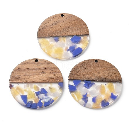 Resin and Walnut Pendants FIND-R051-05C-1