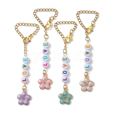 LOVE Acrylic Cup Charms HJEW-JM01837-1