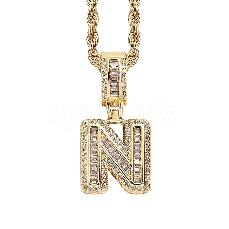 Brass Micro Pave Cubic Zirconia Pendants PW-WG3207D-27-1