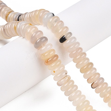 Natural White Agate Beads Strands G-T138-60-1