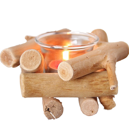 Wood Candle Holder CAND-PW0003-010-1