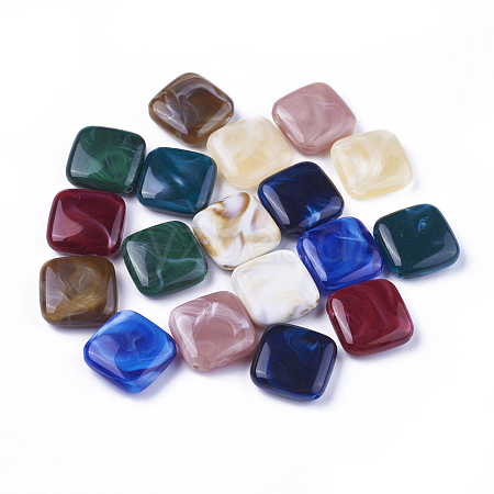 Acrylic Beads X-OACR-T007-10-M-1