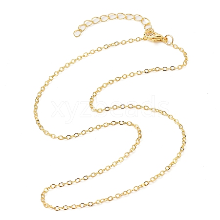 Brass Cable Chain Necklaces NJEW-JN04511-01-1