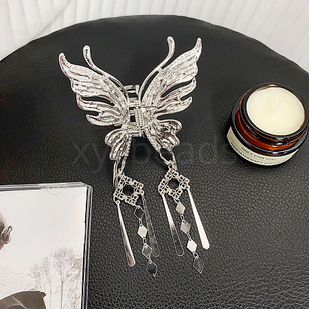 Hollow Butterfly Alloy Claw Hair Clips PW-WG12685-01-1