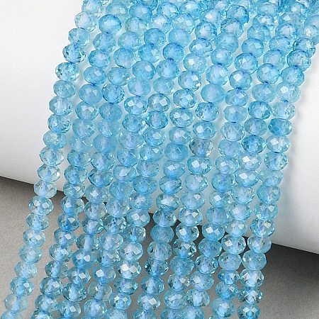 Natural Blue Topaz Beads Strands G-B175-A21-3x4mm-1