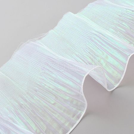 Laser Polyester Pleated Lace Trim OCOR-WH0058-71B-1