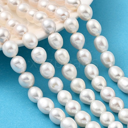 Natural Cultured Freshwater Pearl Beads Strands PEAR-I007-01E-06A-1