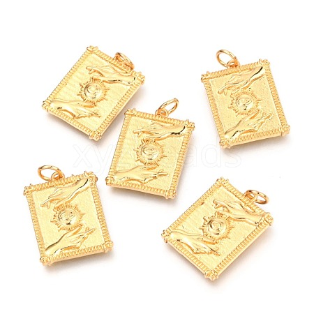 Brass Pendants KK-B027-01G-1