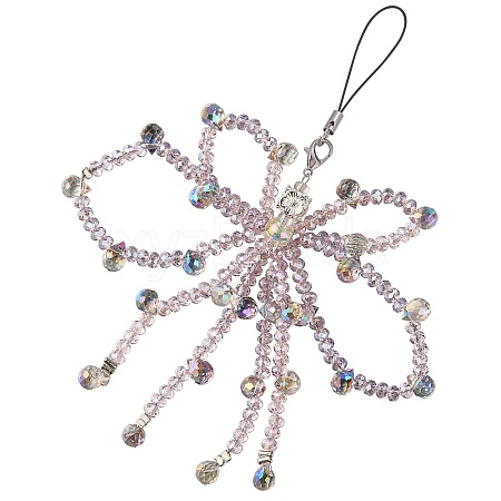1Pc Glass Mobile Straps HJEW-SZ0001-59F-1