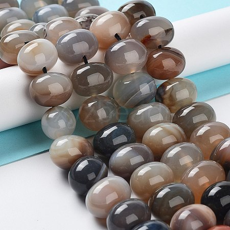 Natural Agate Beads Strands G-G021-03A-05-1