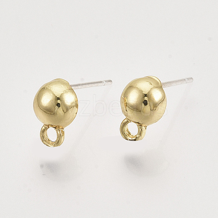Alloy Stud Earring Findings PALLOY-S121-254B-1