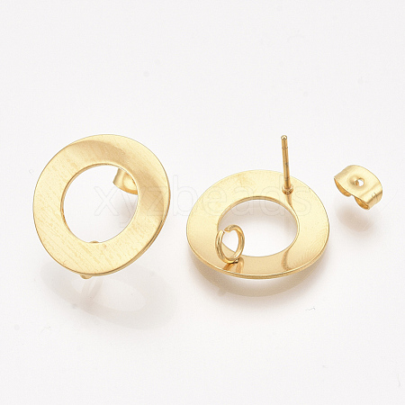 304 Stainless Steel Stud Earring Findings STAS-S079-50-1