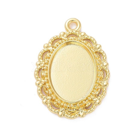 Alloy Pendant Cabochon Settings X-PALLOY-E577-38G-1