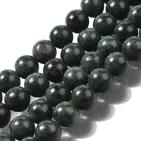 Natural Black Jade Beads Strands G-H067-A03-8MM-1