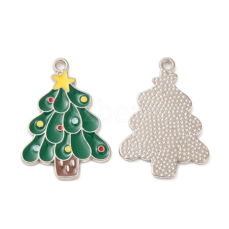 Christmas Alloy Enamel Pendants ENAM-D050-13B-01P-1