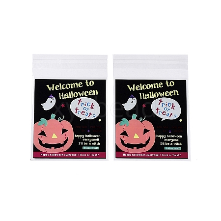 Halloween Theme Plastic Bakeware Bag OPP-Q004-02A-1