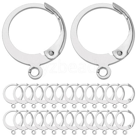 SUNNYCLUE 120Pcs 304 Stainless Steel Leverback Earring Findings STAS-SC0006-28P-1