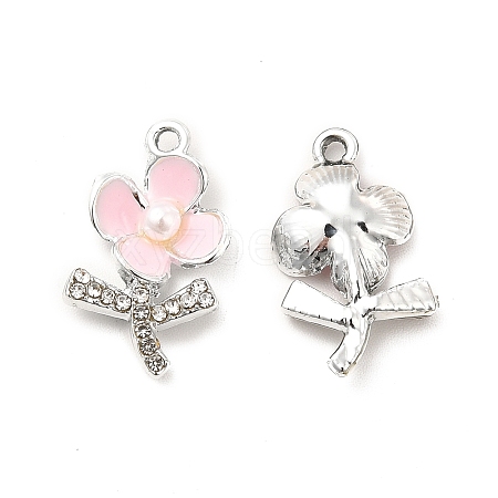 Alloy Rhinestone Enamel Pendants ENAM-K020-01A-1