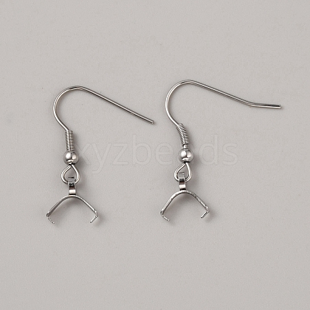 304 Stainless Steel Earring Hooks STAS-WH0027-70P-1