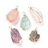 Natural & Synthetic Gemstone Pendants PALLOY-JF00908-1