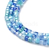 Gradient Color Electroplate Glass Bead Strands GLAA-E042-05-B07-4