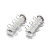 925 Sterling Silver Slide Lock Clasps STER-L057-018S-4