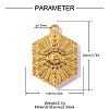 304 Stainless Steel Pendants STAS-OY016-45G-2