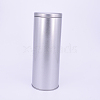 Tea Tin Canister with Airtight Double Lids CON-WH0074-19MS-B-1