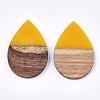 Resin & Walnut Wood Pendants RESI-T023-02B-2