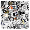 50Pcs The Sun and Moon Planet Stickers X-STIC-PW0002-090-1