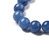 Dyed & Heated Natural Blue Aventurine Round Beads Strands G-N0120-08-8mm-5