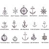 Tibetan Silver Anchor & Helm Pendants TIBEP-PH0004-15AS-WH-3
