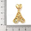 Brass Micro Pave Colorful Cubic Zirconia Pendants KK-P281-01G-A-3