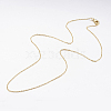 Brass Chain Necklaces X-MAK-L009-03G-2