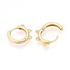 Brass Hoop Earring Finding KK-N261-61G-2