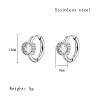 Cubic Zirconia Hoop Earrings VX9431-09-1