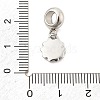 304 Stainless Steel European Dangle Charms STAS-O097-41P-1-3