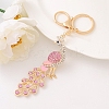 Alloy Rhinestone Keychain PW-WG42533-02-1