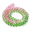 Transparent Painted Glass Beads Strands LS-DGLA-A034-T6mm-A18-5