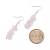 Natural Rose Quartz Chips Beaded Jewelry Set SJEW-JS01232-06-8