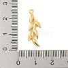 Brass Micro Pave Clear Cubic Zirconia Pendants KK-U015-13G-1-3