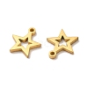 Ion Plating(IP) 304 Stainless Steel Charms STAS-M089-57G-2