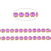 Brass Rhinestone Strass Chains CHC-N017-003B-C09-3