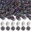 100Pcs Pave Disco Ball Beads RB-YW0001-30J-1
