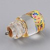 Transparent Glass Wishing Bottle Pendant Decorations EGLA-B002-02E-3