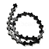 Natural Black Agate(Dyed & Heated) Beads Strands G-I337-A03-01-3