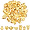 CHGCRAFT 35Pcs 7 Styles Alloy European Beads FIND-CA0006-52-1