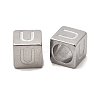 304 Stainless Steel European Beads STAS-D382-02U-P-1