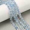 Natural Aquamarine Beads Strands G-B168-A02-4mm-1